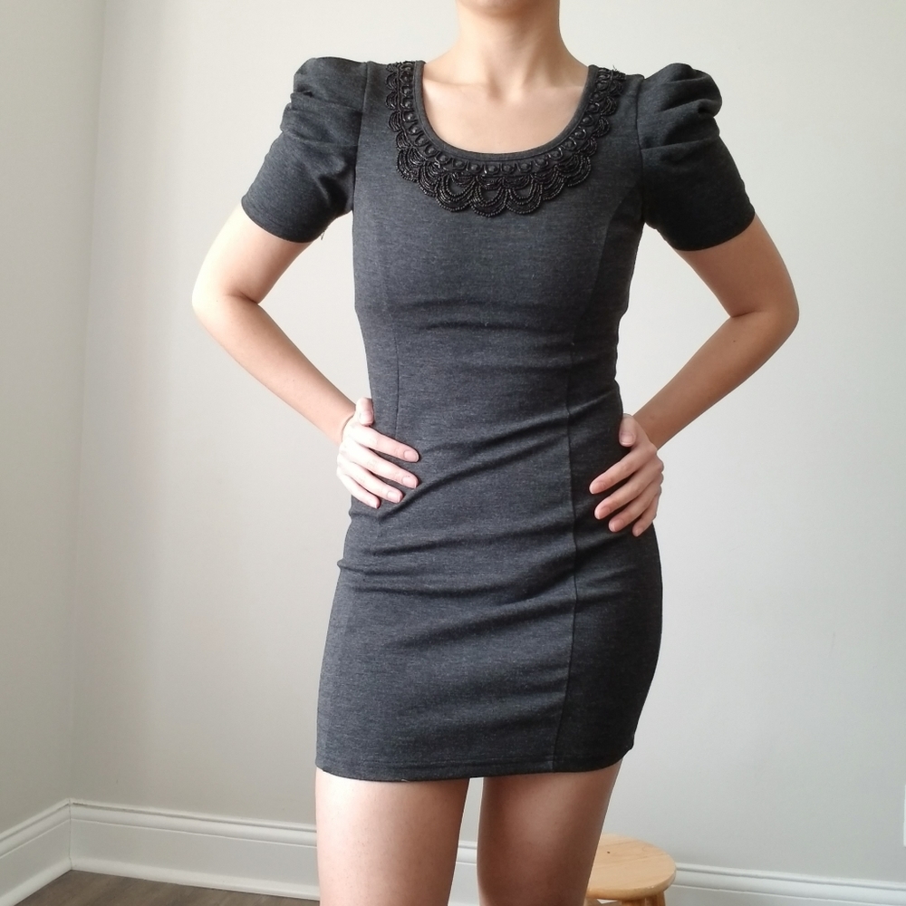 Beaded mini-dress